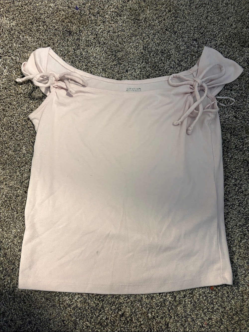 Hollister Light Pink Tie-Shoulder Tank